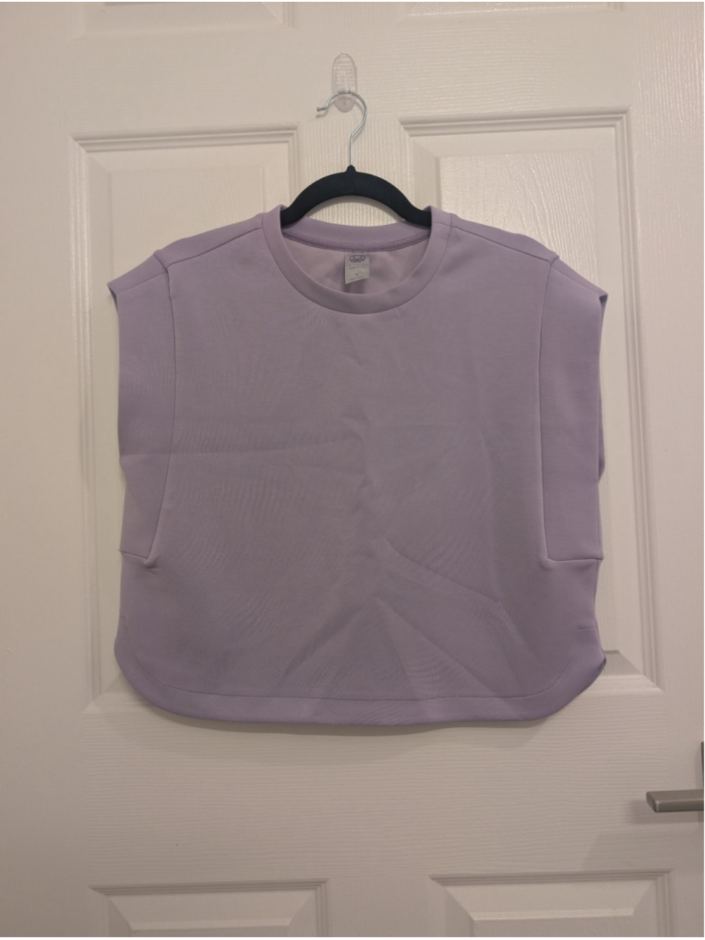 Te Verde Lavender Sleeveless Sweatshirt Athletic Top Size M Gym Work Out Yoga
